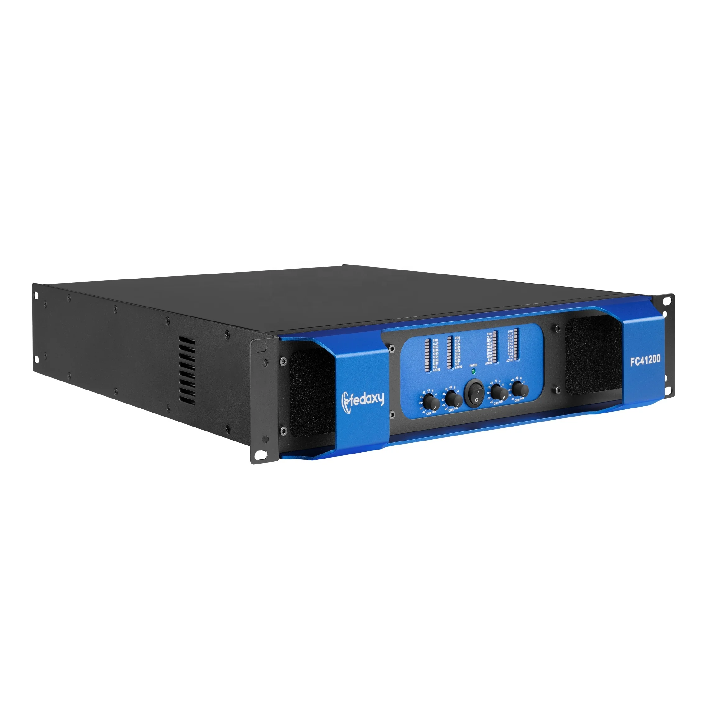 stereo amplifier module 4channel 1200watts class h 2u 2ohm 4ohm 8ohm amplified audio mixer amplifier