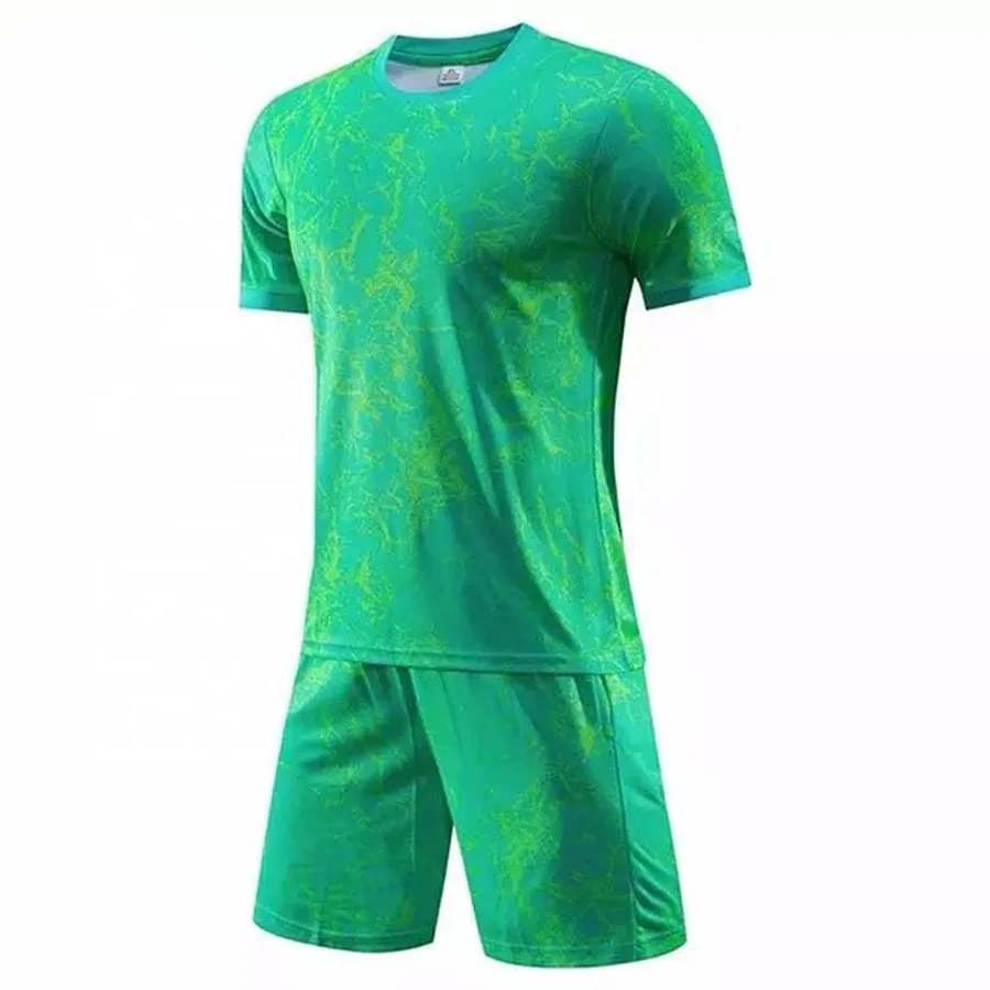 100% polyester Mesh breathable club soccer uniform wholesale men football team kit sets Sublimation designs soccer jersey