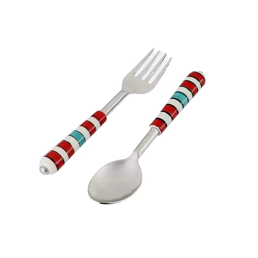 Hot selling New Style Decorative Style Stainless Steel And Resin Material Use Salad Server Salad Tool Home Hotel Restaurants Use
