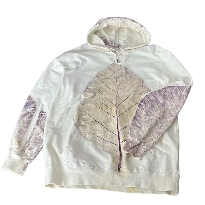 Nature Inspired Eco Friendly Comfortable Sleepwear Hoodie Shorts Pajamas Round Neck Solid 100% Cotton Spring Support Season Wind