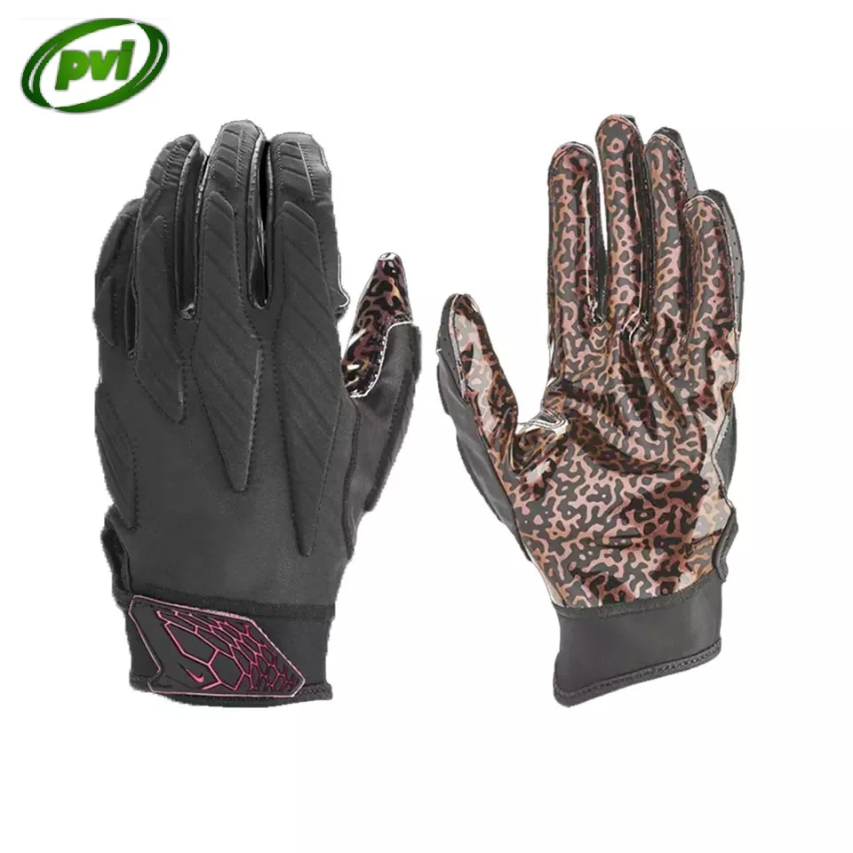 2022 American Football Gloves Custom Print American Football Gloves Best Quality Grip Custom Name Logo American Football Gloves