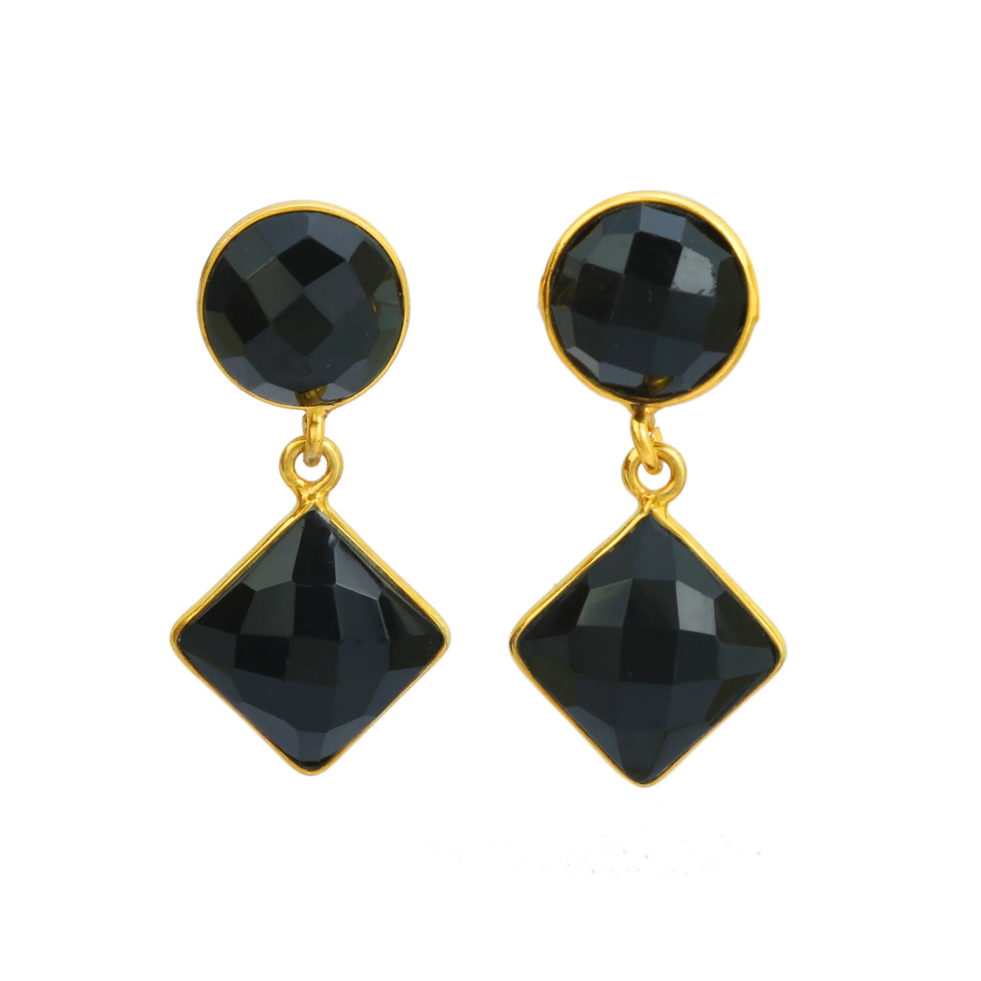 Hight Quality  Black Onyx 925 Sterling Silver Gemstone Jewelry Earring for women And Girl Earring