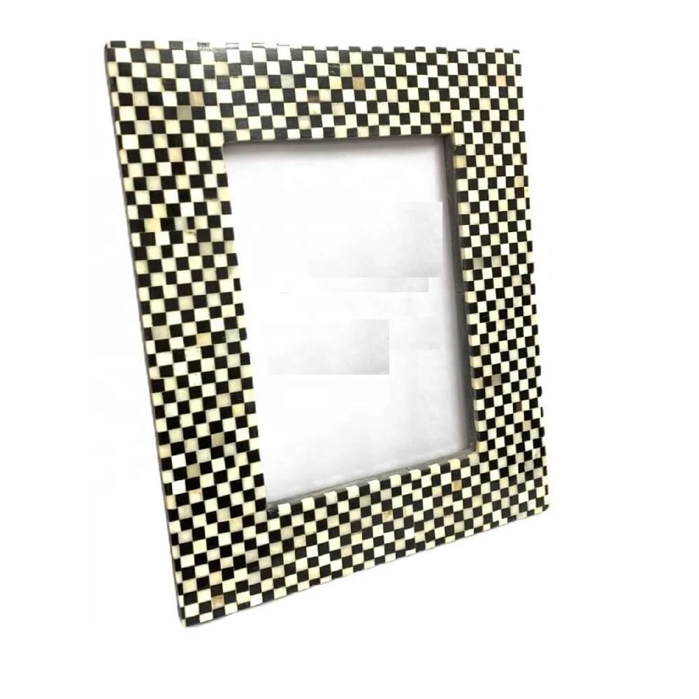 New Arrival Glass Mosaic Photo Frame Table Top Picture Photo Frame Decorative Photo Frame for Home Office Living Room Decor