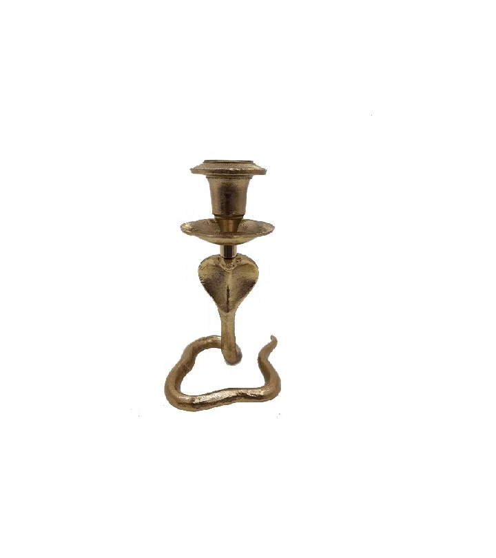 Wholesale Bulk Gold Color Aluminum Home Decorative Candle Stand T lite Holder Brass Finishing handmade Customized