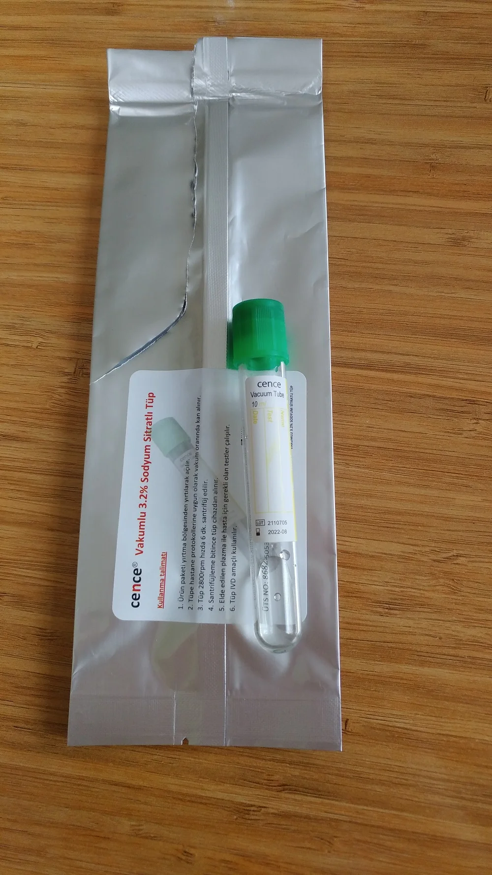 Sterile Plastic (PET) 10ml Vacuum Blood Collection Tube with Sodium Citrate 16*100mm Centrifuge Tube Sterile Packing