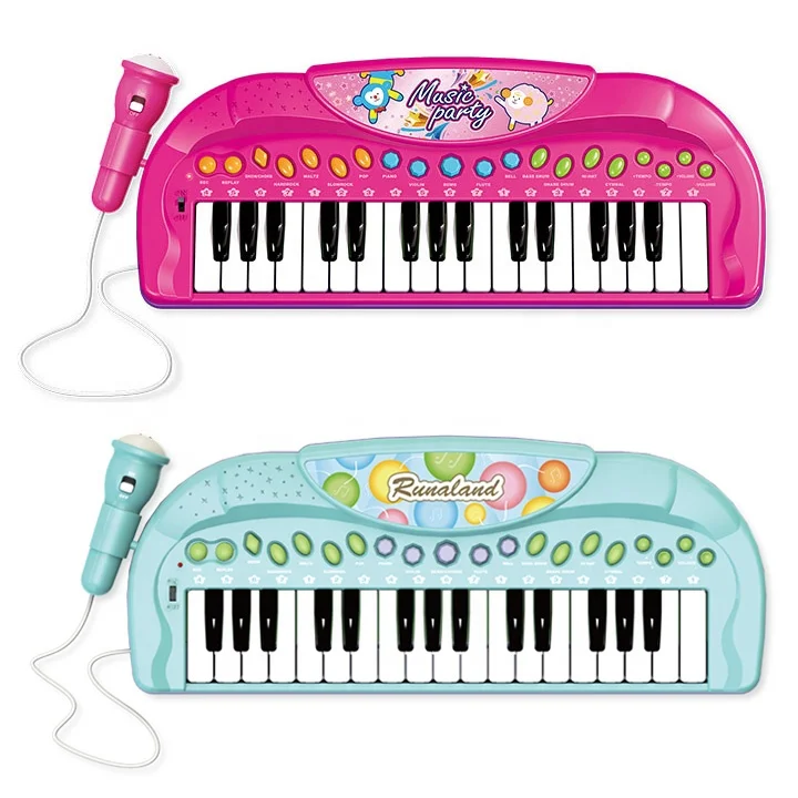 32 Key Kids Educational Piano Keyboard Toys Kids Music Electronic Plastic Toys Unisex Plastic ABS with microphone