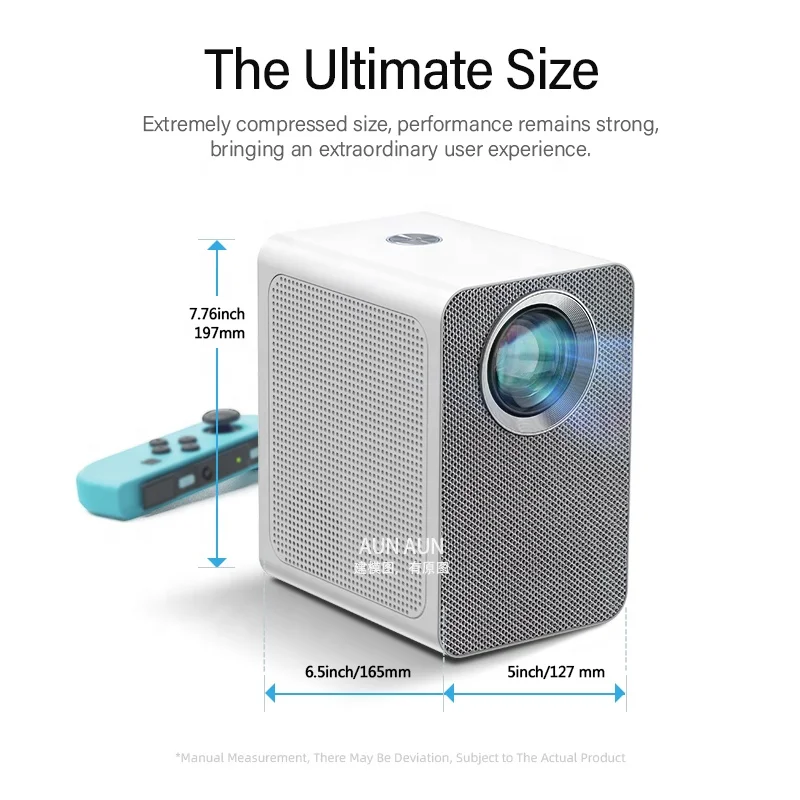 AUN ET50S мини по индивидуальному заказу проектор Android Full HD 1080P домашний кинотеатр проекторы портативный светодиодный кемпинговый фонарь с разрешением 4K видео проектор, Wi-Fi