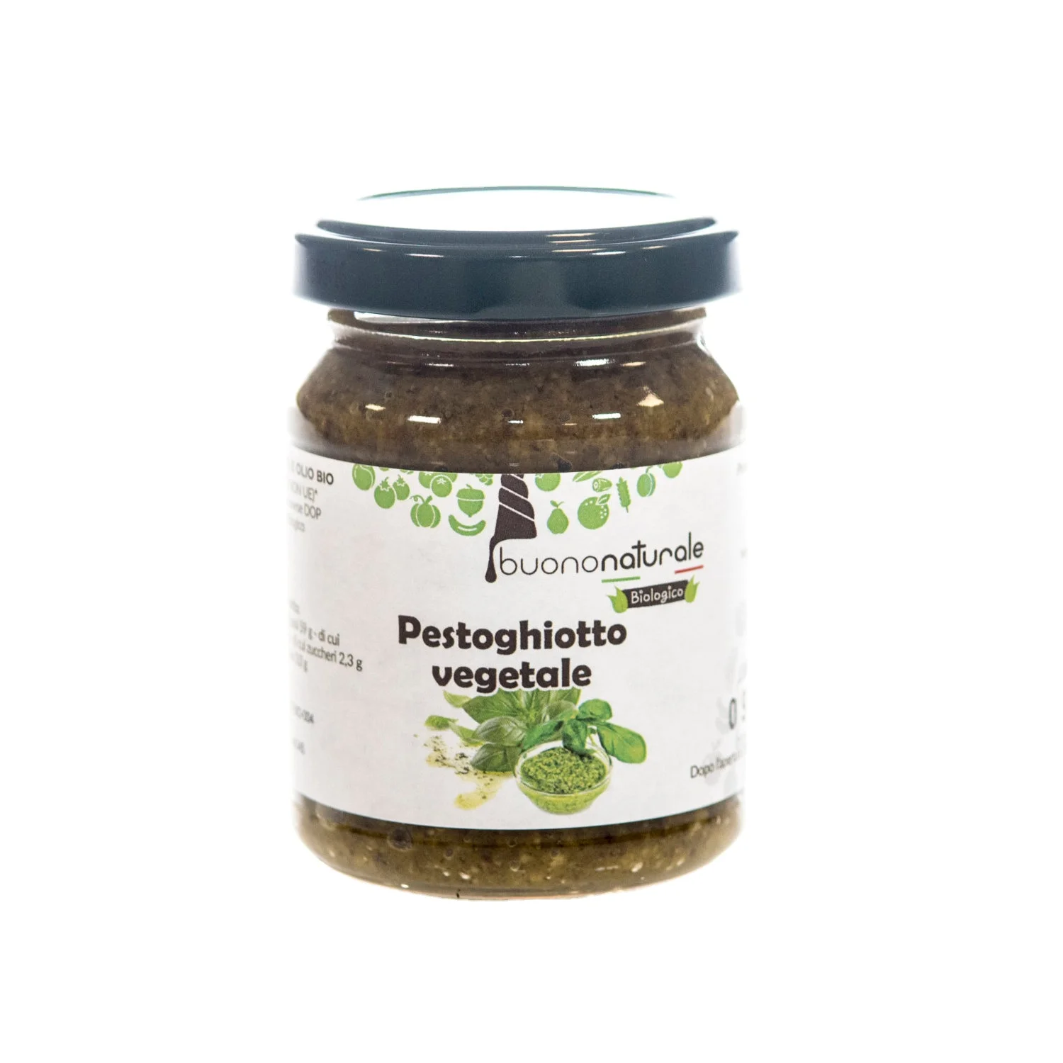 Vegetable pesto ORGANIC 120g Vegan Italian Pesto Sauce for All Courses Made from Organically Farmed Ingredients
