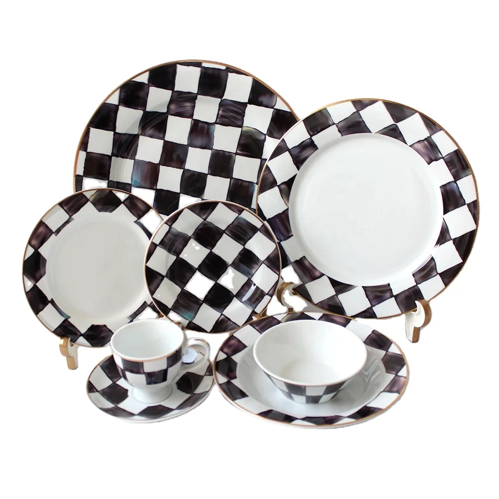 moroccan stylebone china dinnerware set ceramic soup bowl with spoon & plate italian coffee cups and saucers
