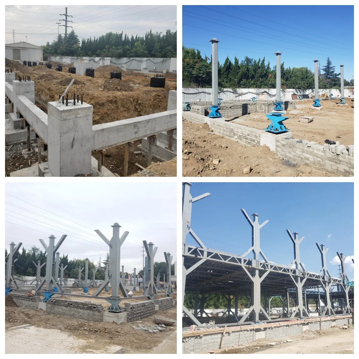 Customized High strength Good resistance steel structure building construction commercial office center