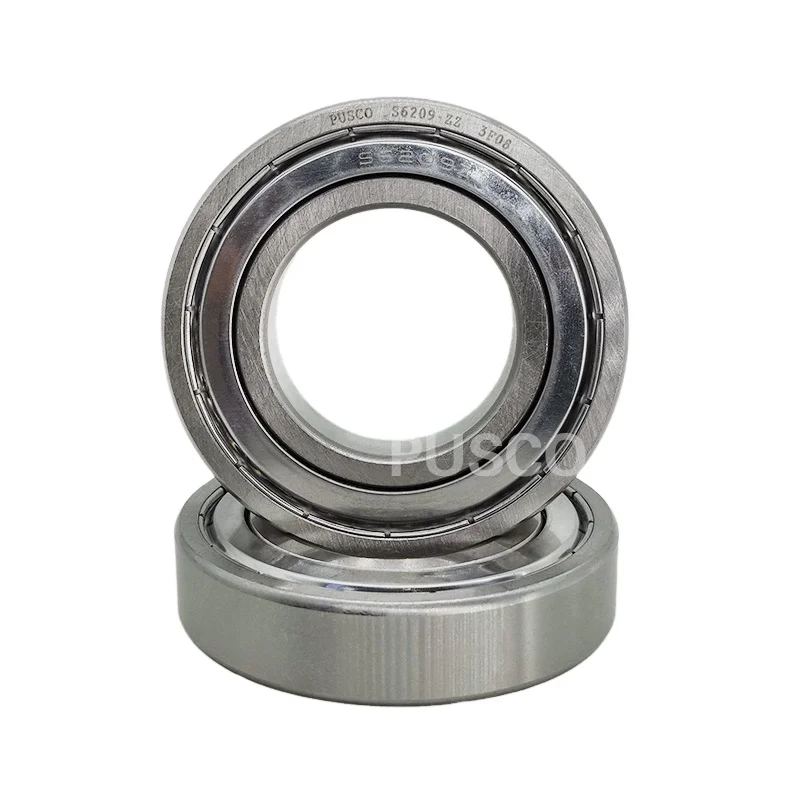 PUSCO 420C stainless steel bearing S6209-ZZ-PUSCO 45x85x19mm Martensitic stainless steel magnetic wear resistance