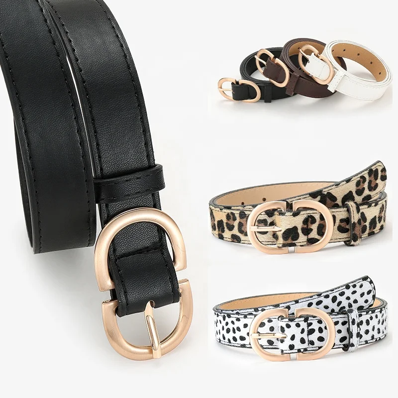 New Ladies Pin Buckle Belts Various Styles PU Leather Colorful Fashion Casual Belts