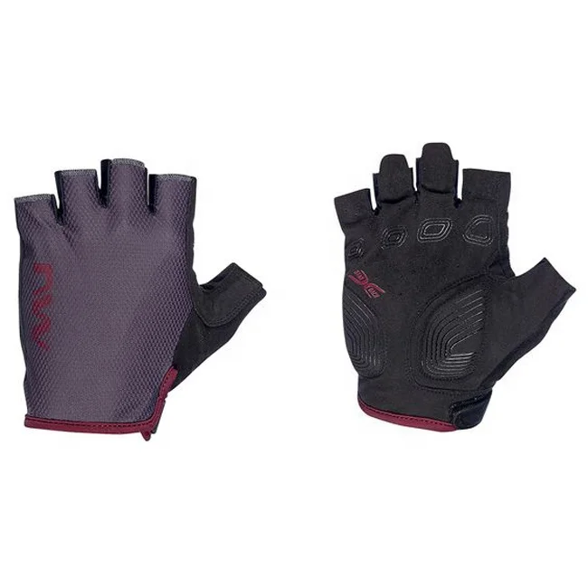 Ladies Pink Leather Padded Palm Finger less Gloves