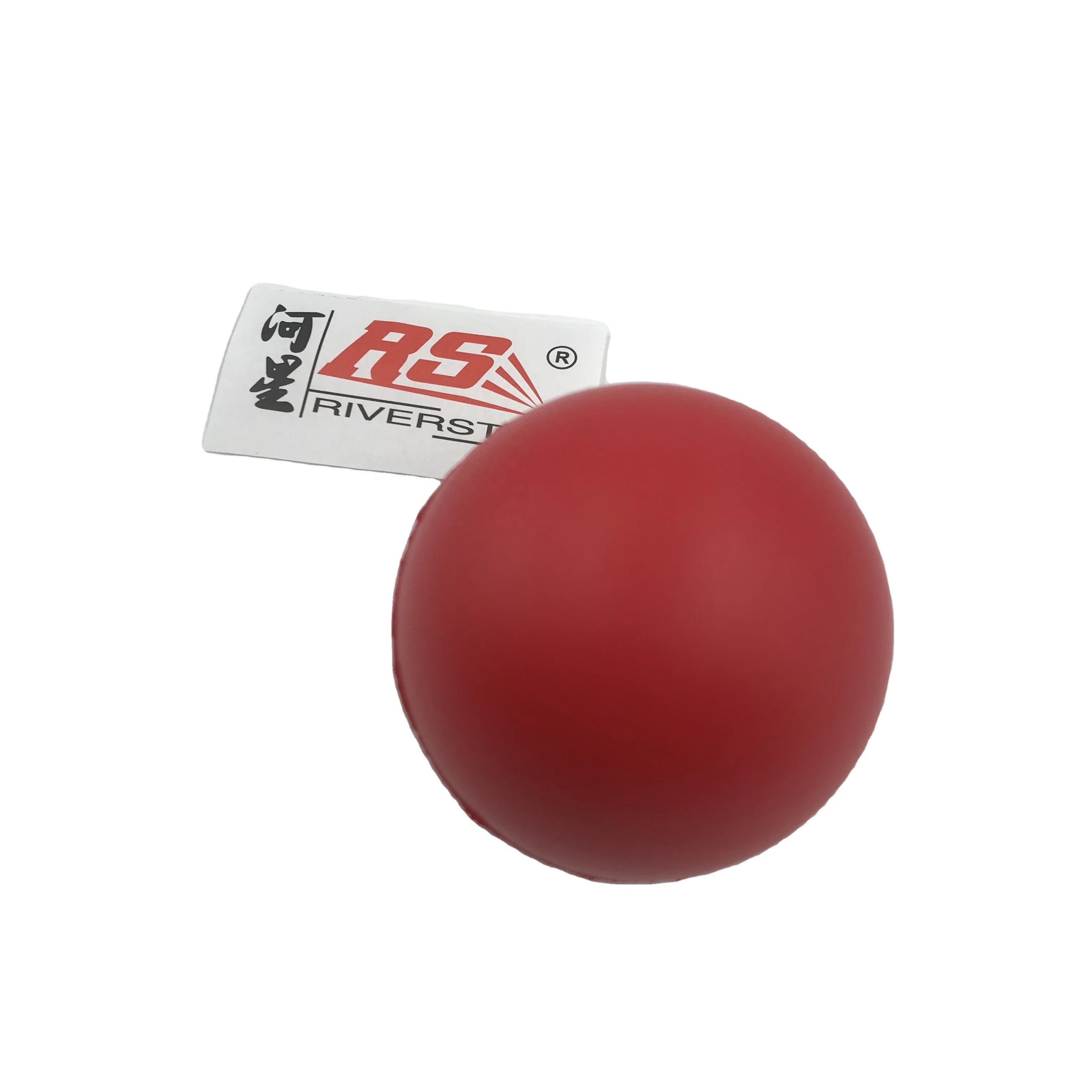 5 cm Manufacture Custom Logo Promotional Stress Smiley Release Pressure Round Toy Squeeze Soft Ball 5cm PU Red Ball