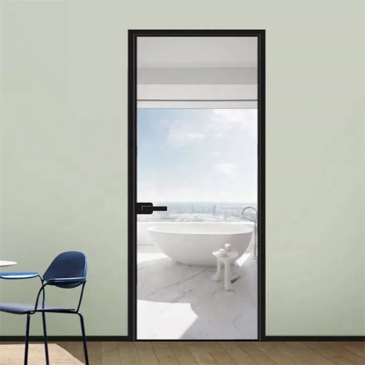 American Hot Sale Modern Aluminum Pivot Door Thermal French Style Aluminum Door Frames Bathroom Door Aluminum