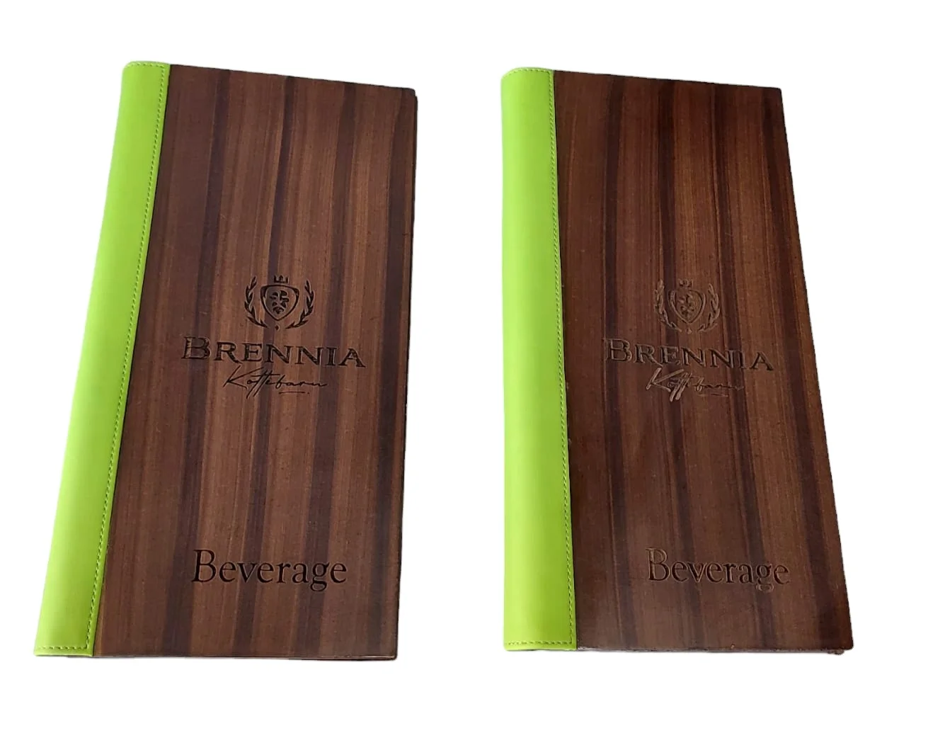 Custom Logo Luxury Wood A4 Menu Book Covers Folder For Hotel Restaurant Wine Bar Food Export from India