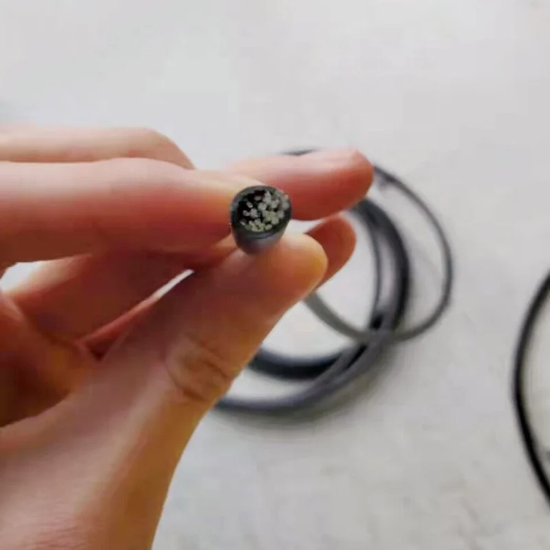 Multi-strand single core fiber optical cable black PE cover 84 core optic fibre lighting cable for Healthcare Lighting