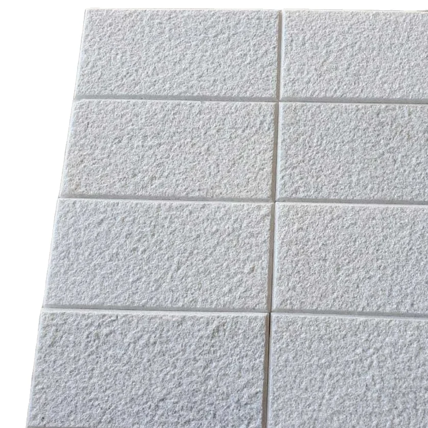 Самая дешевая цена, Белая Мраморная втулка, молотковая настенная плитка 40 см x 40 см от прямого производителя AN SON CORPORATION