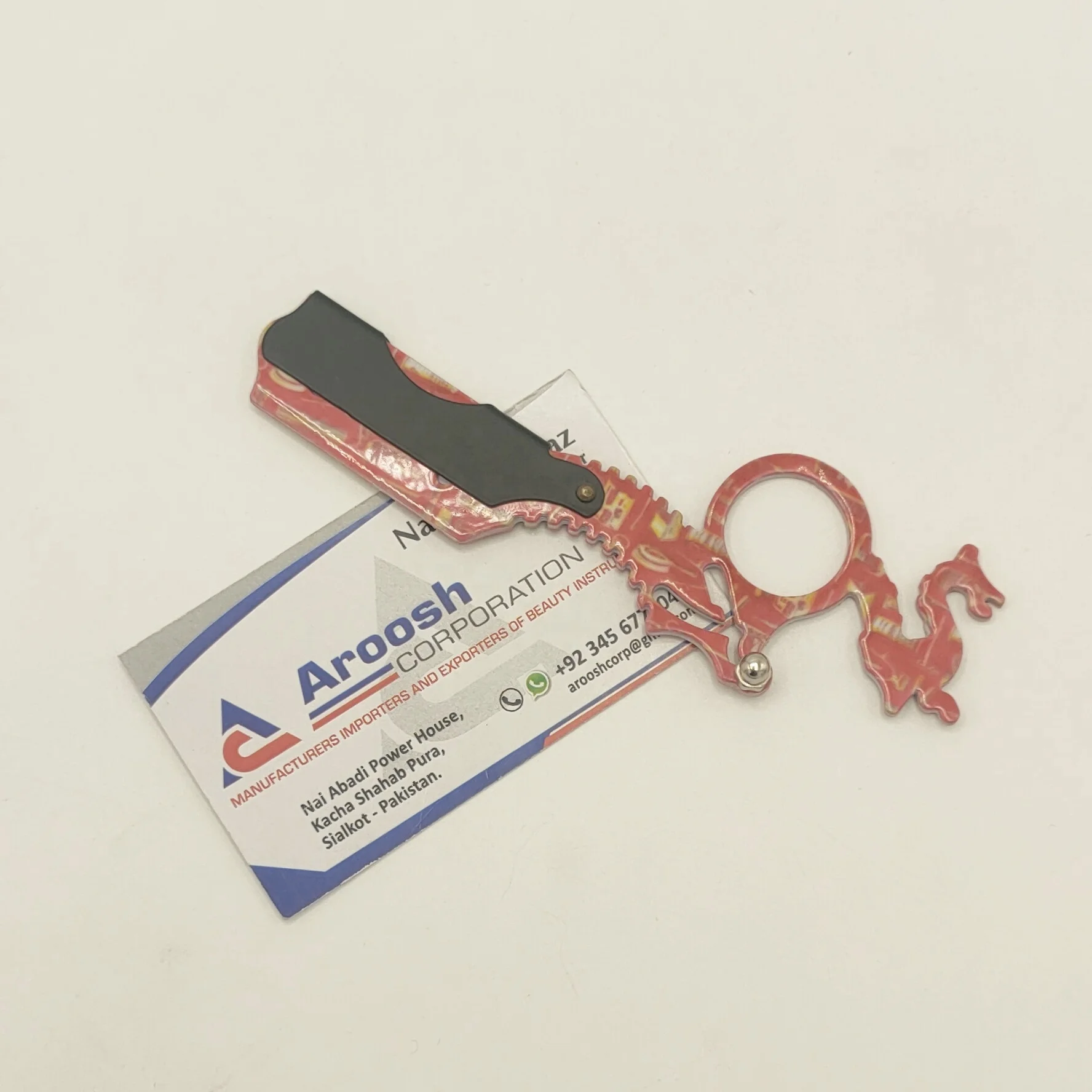 Wholesale Stainless Steel Custom Logo Professional Barber Finger Razor