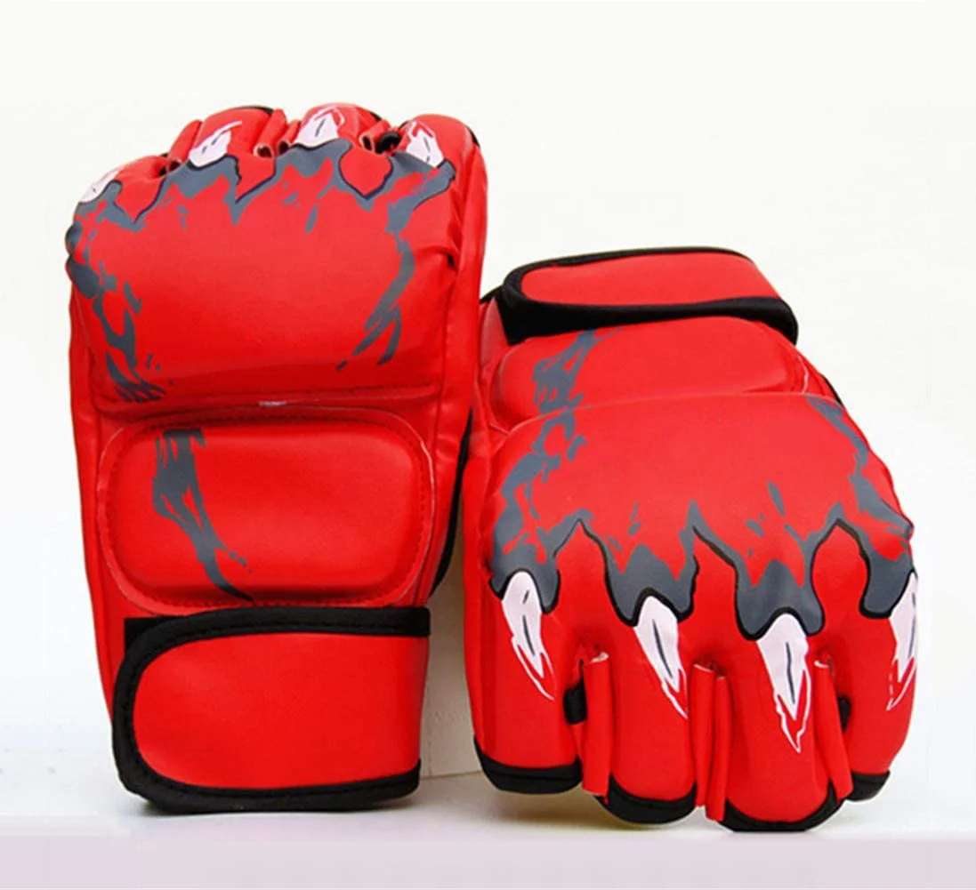  Высококачественные профессиональные пользовательские MMA Перчатки оптом Пользовательский логотип боксерские полуперчатки