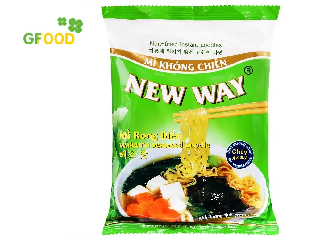 Best Healthy hot selling WAKAME SEWEED NOODLE Instant Noodle With Box Packaging 70 Grams Wholesale Viet Nam brand