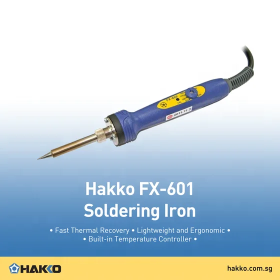 Паявльник с настраиваемой температурой FX601 HAKKO Оригинал Heavy Duty без свинца FX-601 по ограничению на использование опасных материалов в производстве высокая производительность