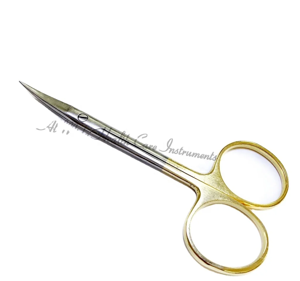 9.5cm Curved Straight Sharp Scissors Surgical Scissors for Ophthalmic