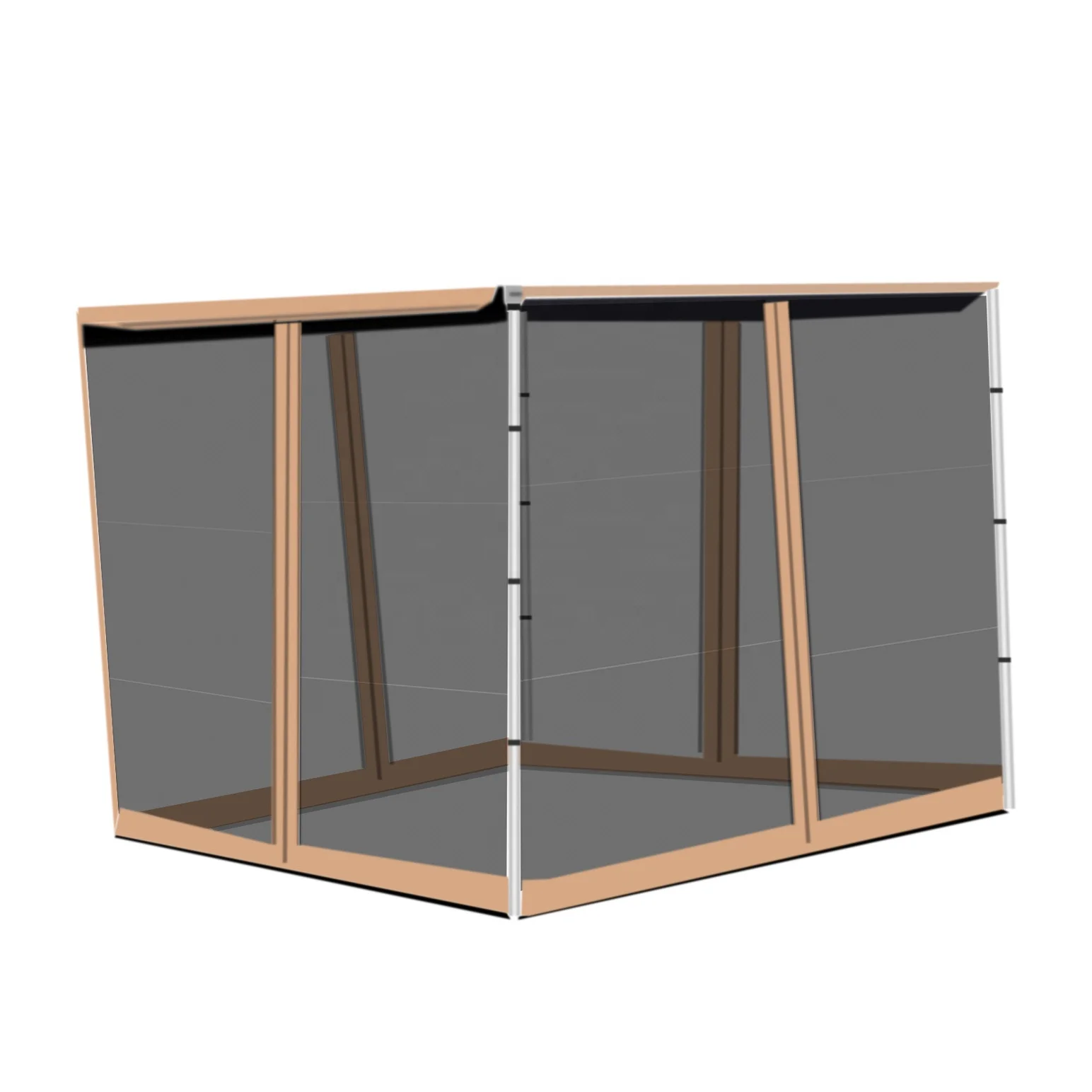 2022 best deluxe canopy changing room grey car awning tent room mesh wall