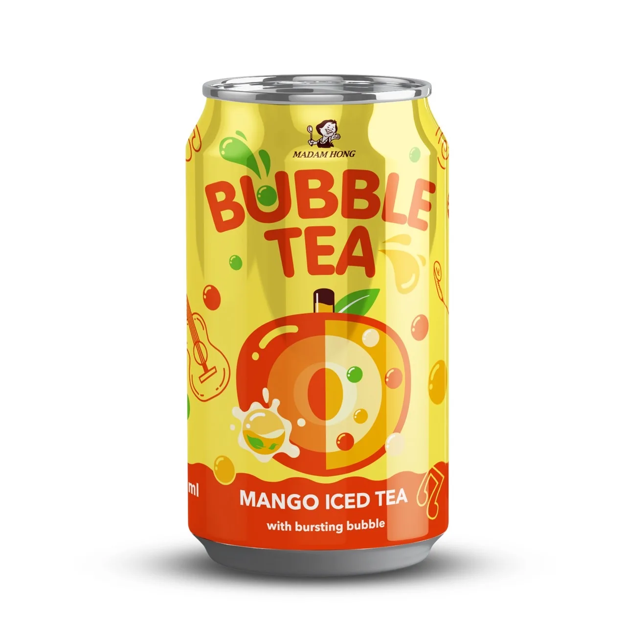 Тайвань 320 мл драже popping boba в форме сердца дизайн с персик зеленый чай черного разрыва Боба bubble