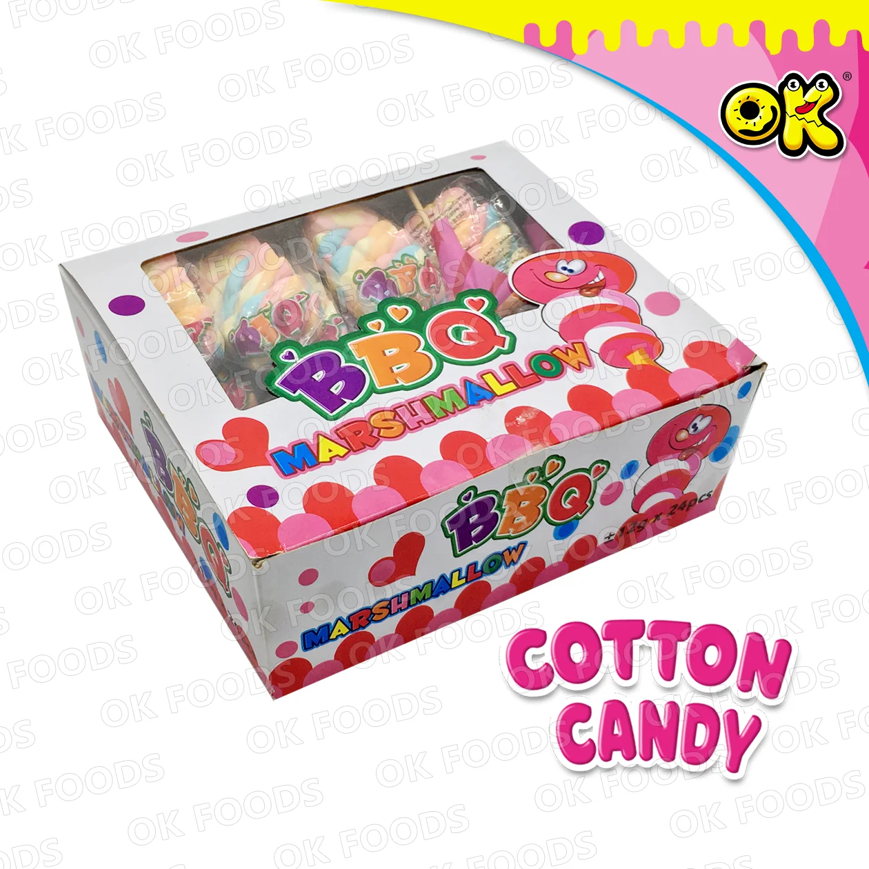 New product hot colorful barbecue marshmallow No.212