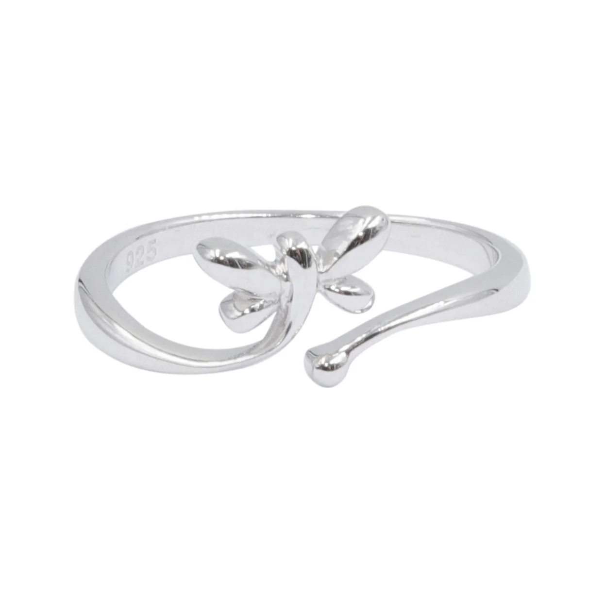 925 Sterling Silver Ring Simple Animal Insect Collection Butterfly Ring Silver Jewelry Adjustable Ring