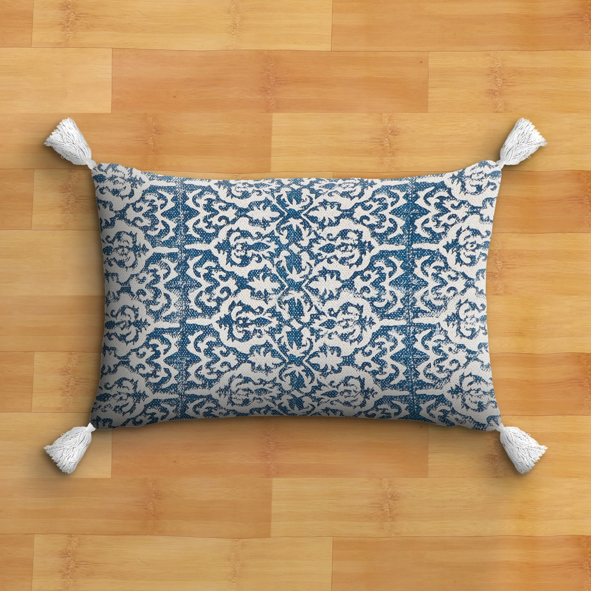 Quality Comfort Block Printed Pillow Cases Outdoor Garden Sofa Cushion cover 100% Cotton cushion cover Handmade Cushion Cover