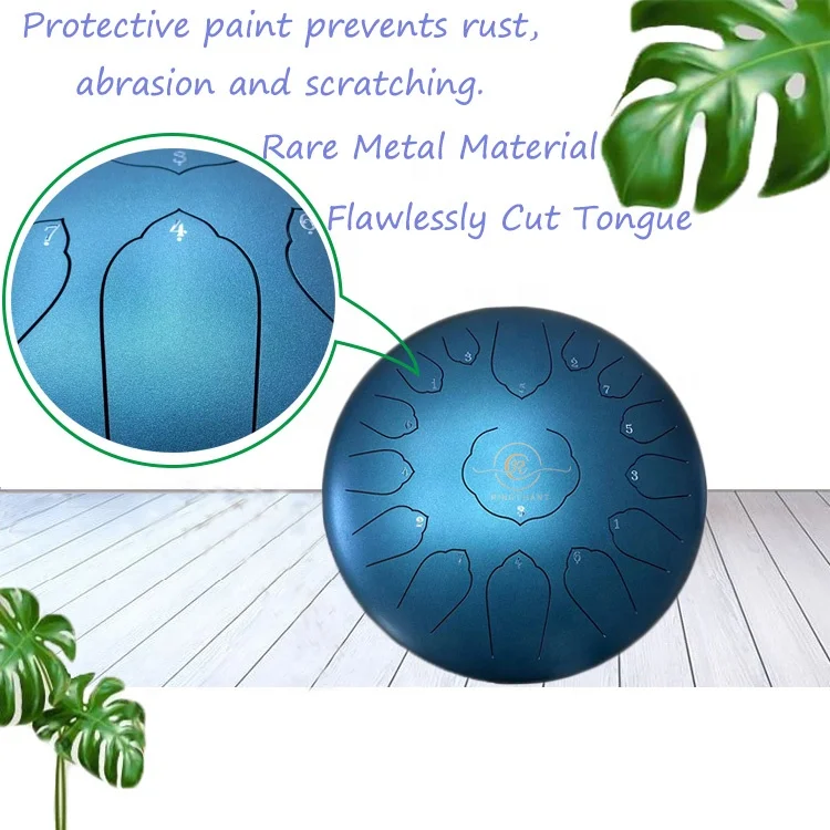 Customized Logo 14 Inch 15 Notes Alloy Steel Tunable Drums Colorful Empty Spirit Drum