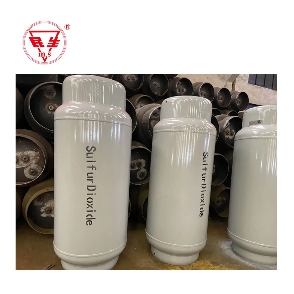 High quality 100L gas cylinders for sale Liquid SO2 empty cylinders Sulfur dioxide industrial use gas cylinders