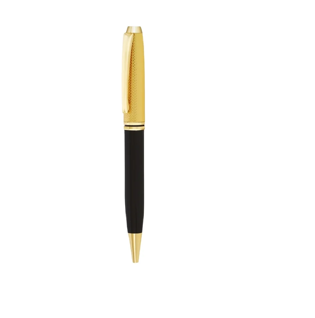 Black and Golden Metallic Ball Pen School and Office Supplies Writing Accessories Simple and Classy Look at Discounted Price