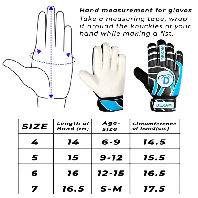 Goalkeeping Gloves With Strong Grip Goalkeeper Gloves Professional Football Goalie Soccer Gloves