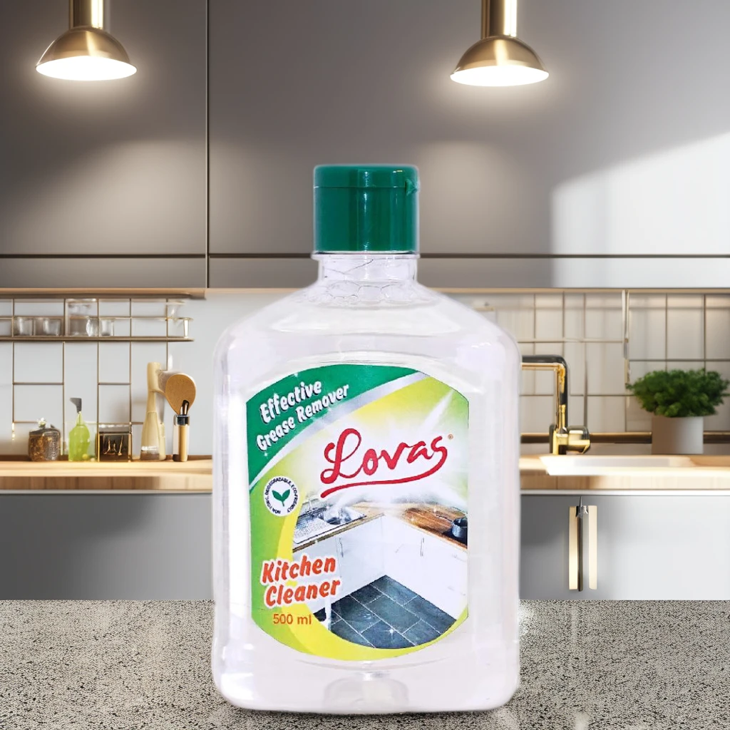 500ml Lemon Scented Kitchen Cleaner Disposable Liquid Spray in Low Foam Detergent Easy Grease Removal on Yellowish Oil Stains