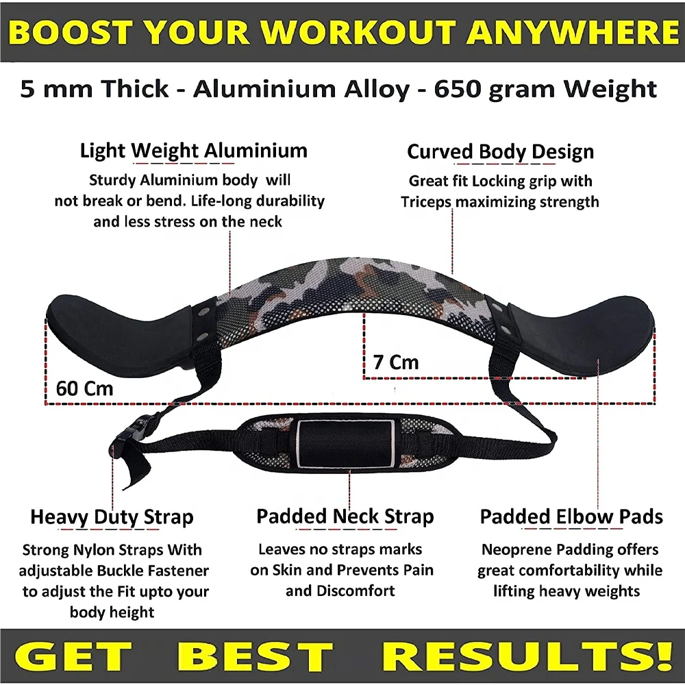 Aluminum Biceps & Triceps Weightlifting Arms Blasters Custom Logo Muscle Arm Blasters For Professional Bodybuilding Gym Training