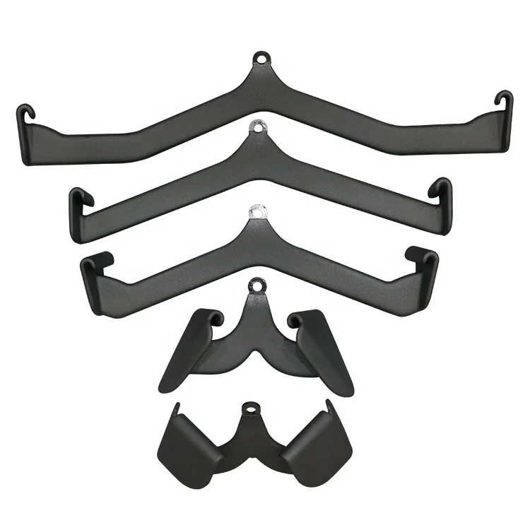 SMARTFIT multi hand easy grip cable pulley attachment set lat pull down bar gym