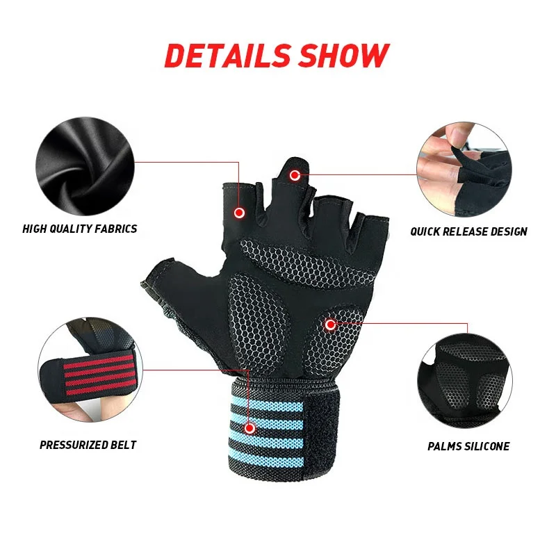 Super Quality Breathable Half Finger Out Orange Cycling Riding Racing Bike Bicycle Gloves for sports