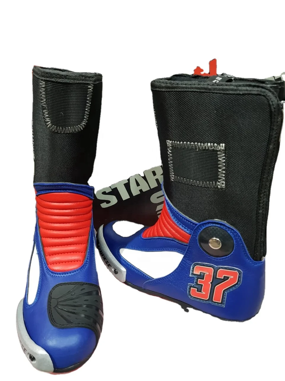 Men Power Track Racing Motorbike Boots Real Leather Motorcycle Racing Shoes Motorbike Racing Wear 2021 2022 Men