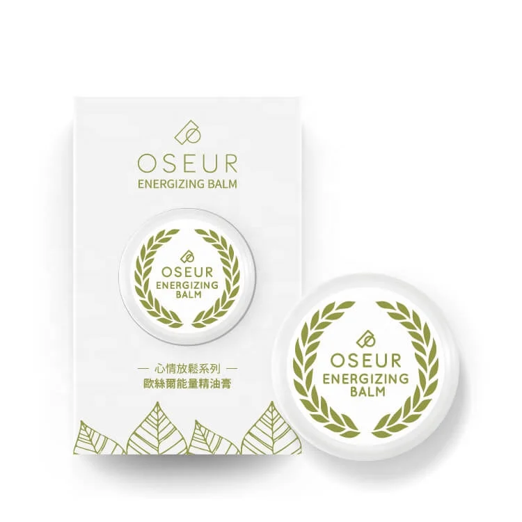 Oseur Energizing Balm 5g Herb Mint Cooling Balm Mini Travel Size Soothing Aromatic Ointment