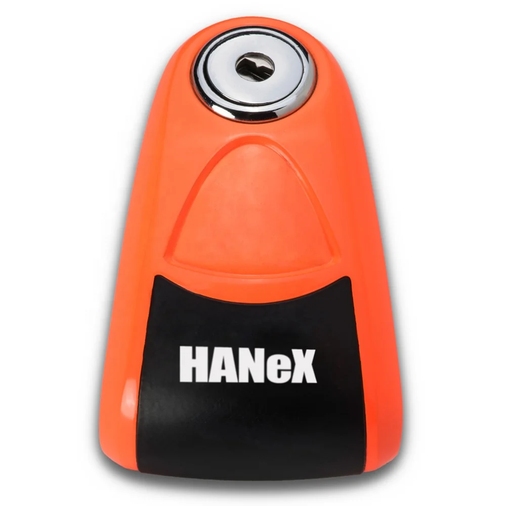 Hanex 120dB Alarm HAL6 Alarm Disc Brake Lock Anti-Pick Motorcycle Scooter Mopeds Bicycle Anti-Theft Disc Lock