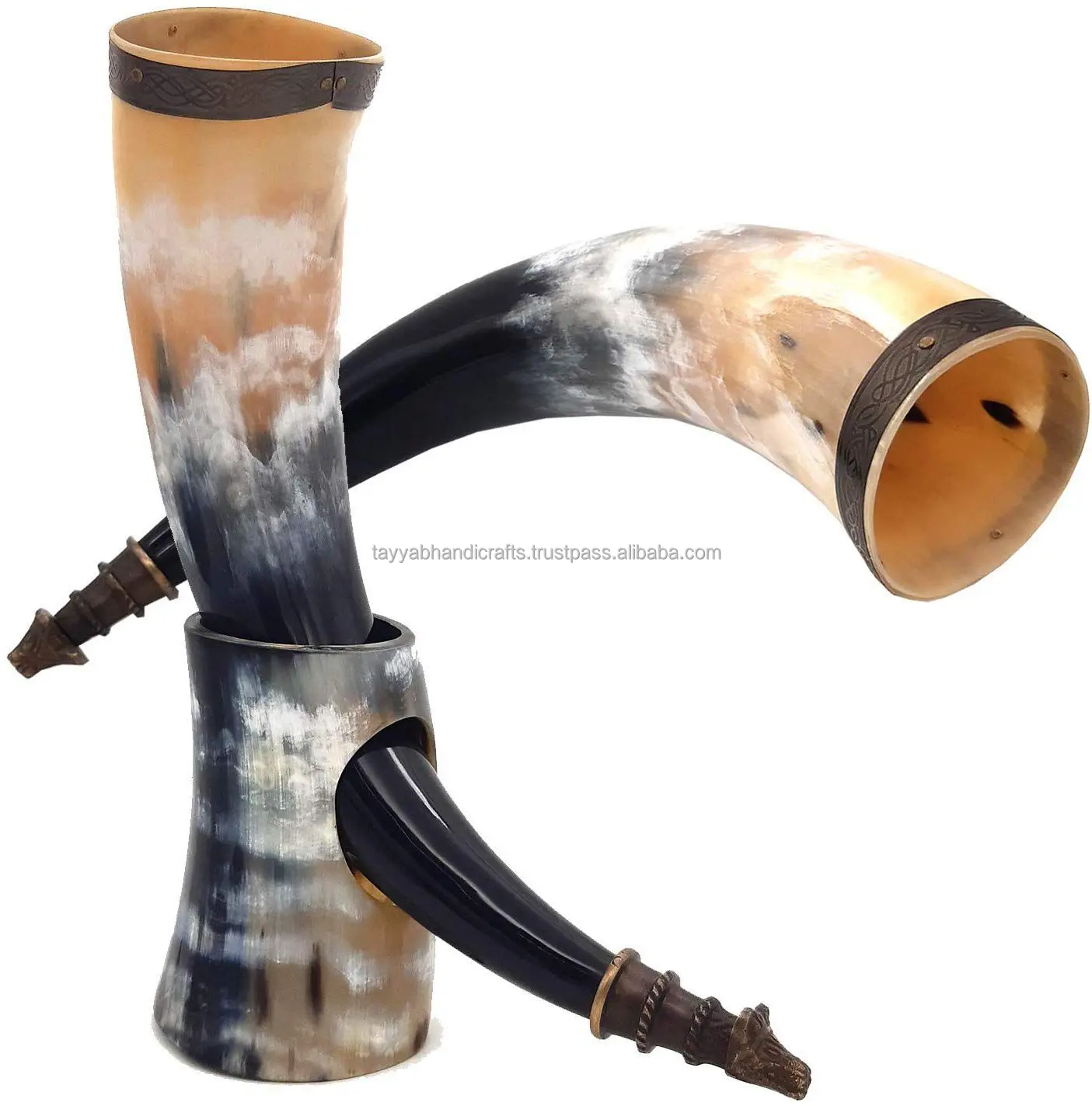 High Durable Powder Horn Viking Horn Mug for Home Decor Available at Custom Packaging From Indian Exporter Agate