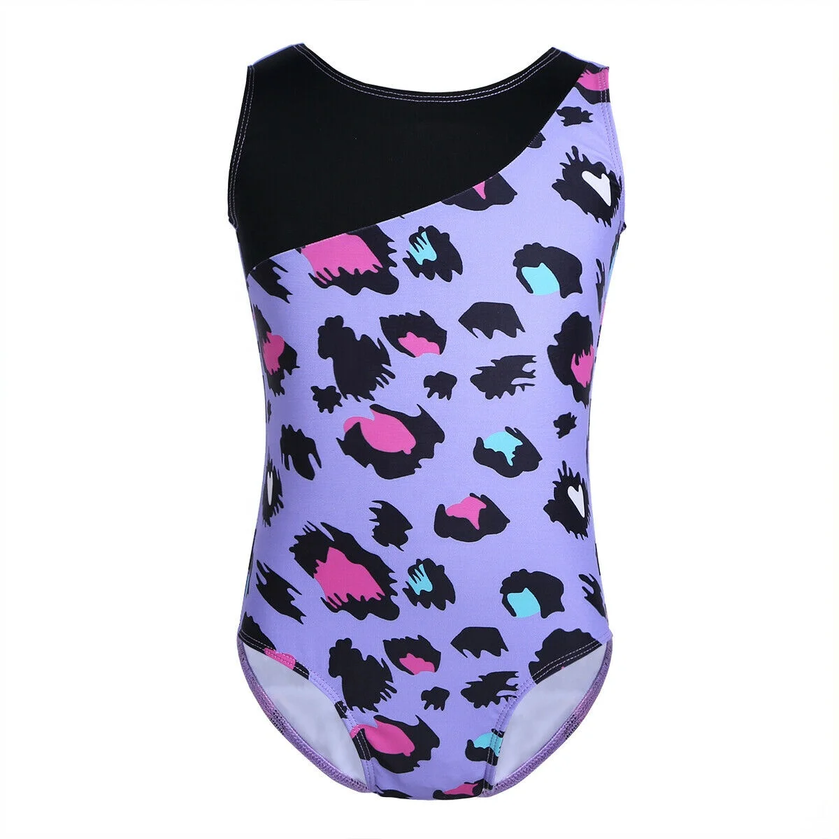 Child Girls Ballet Gymnastics Dance Leotards Light Blue Leopard Mermaid Costume Dancewear Wholesale Dancing Girls Costumes