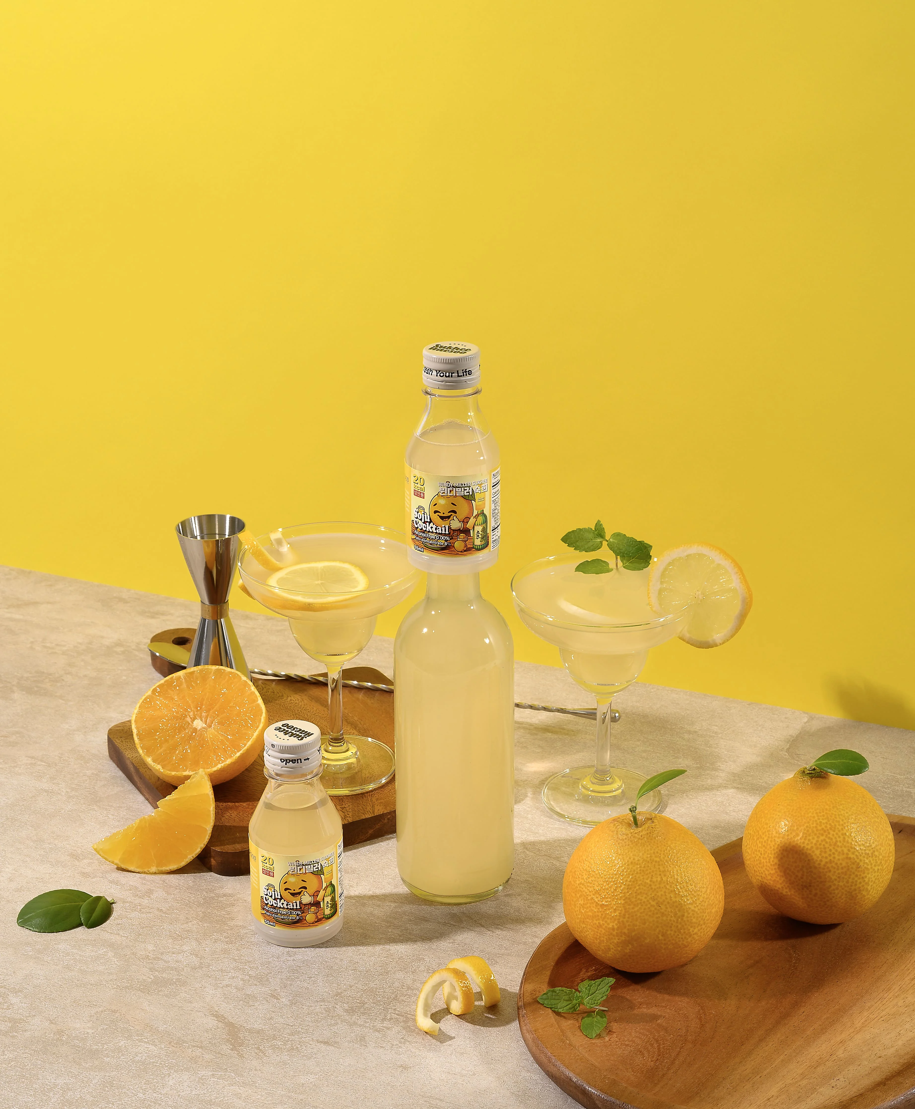 Корейский коктейль Соджу фруктовый сладкий здоровый ликер в бутылке упаковка