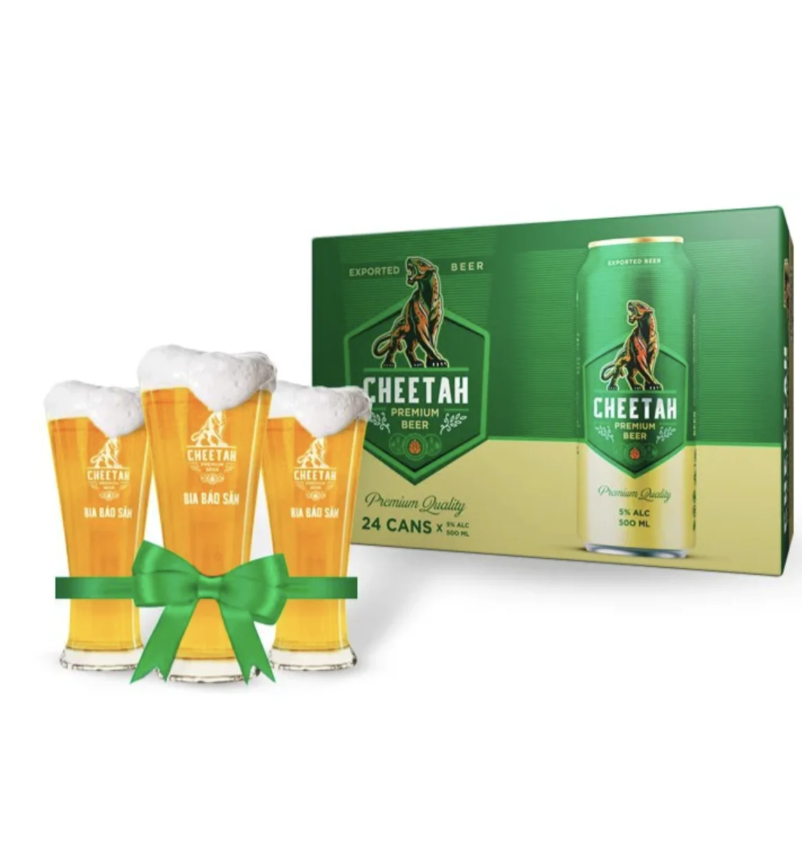 PREMIUM BEER FROM VIETNAM CHEETAH BEER HIGH CLASS BEER