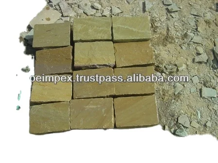 Best Quality Autumn Brown Sandstone Cobbles Outdoor Sandstone Available At Affordable Price