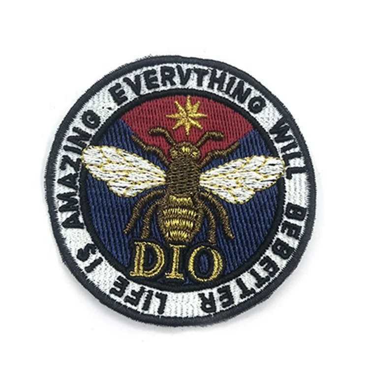 High Quality Custom Embroidered Patch Name Badge Embroidery Clothing Patch Custom Embroidered Patch With Your Own Logo