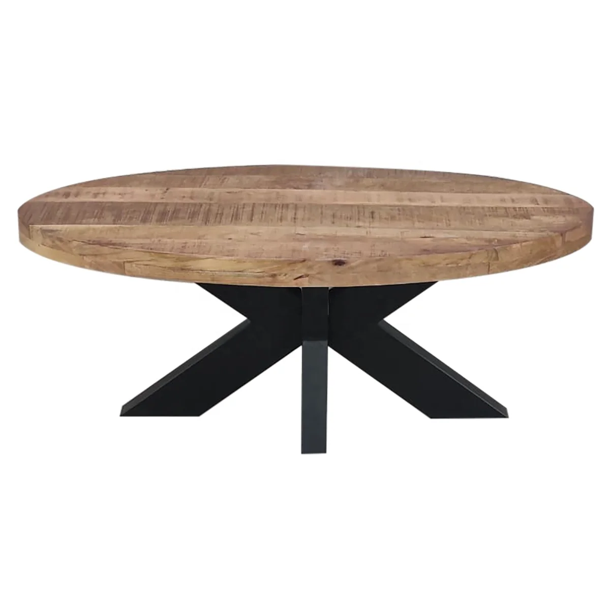 oval shape coffee table industrial style oval coffee table 2022 best oval coffee table mango wood and metal legs